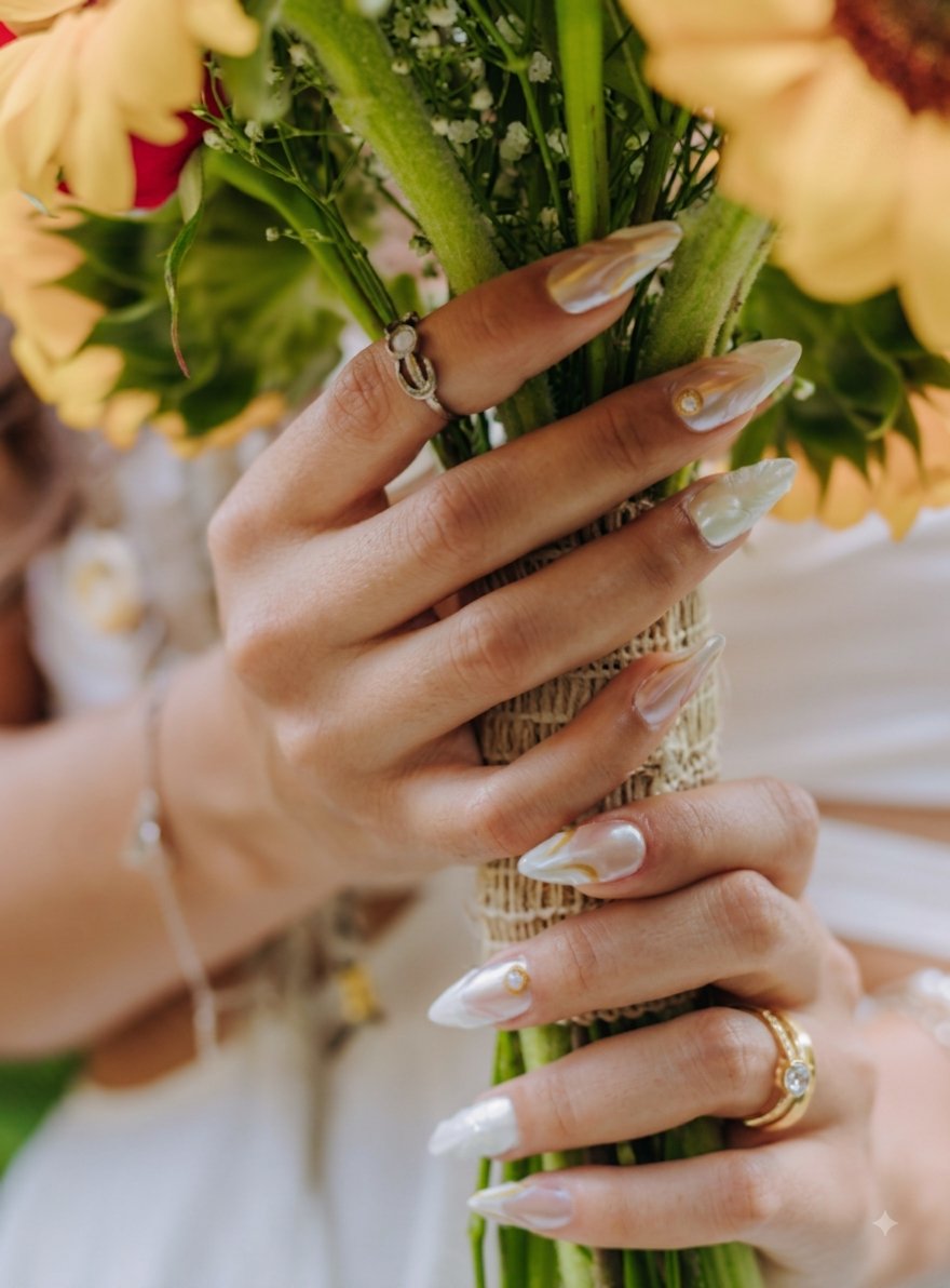 Nail art para casamento